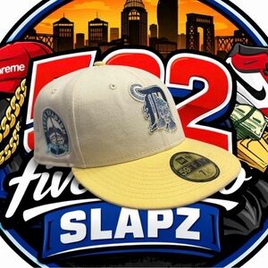 New Era Detroit Tigers Cream and Yellow Fitted Hat